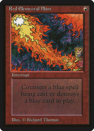 Red Elemental Blast [Limited Edition Beta] | Dumpster Cat Games