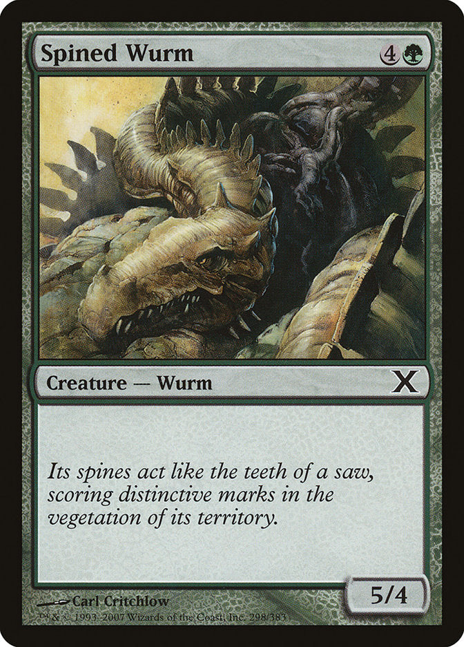 Spined Wurm [Tenth Edition] | Dumpster Cat Games