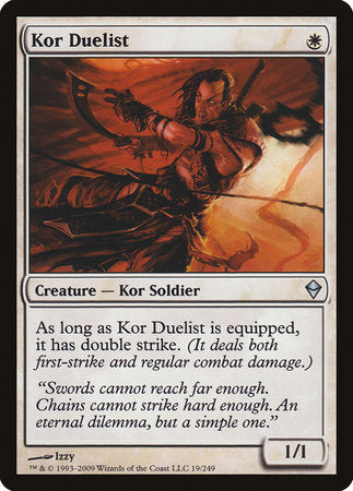 Kor Duelist [Zendikar] | Dumpster Cat Games