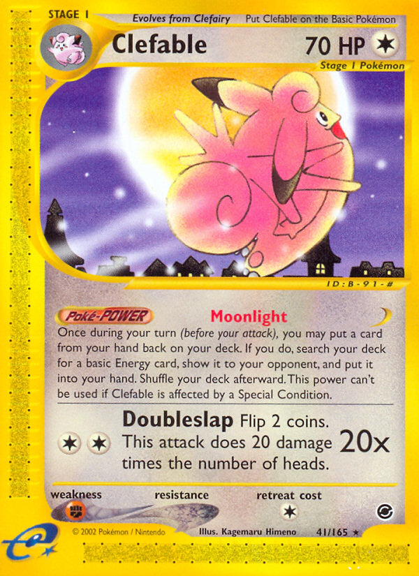 Clefable (41/165) [Expedition: Base Set] | Dumpster Cat Games