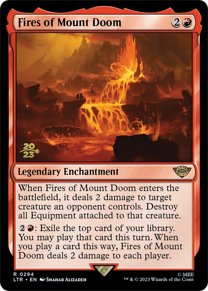 Fires of Mount Doom [The Lord of the Rings: Tales of Middle-Earth Prerelease Promos] | Dumpster Cat Games