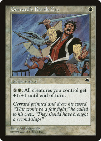 Gerrard's Battle Cry [Tempest] | Dumpster Cat Games