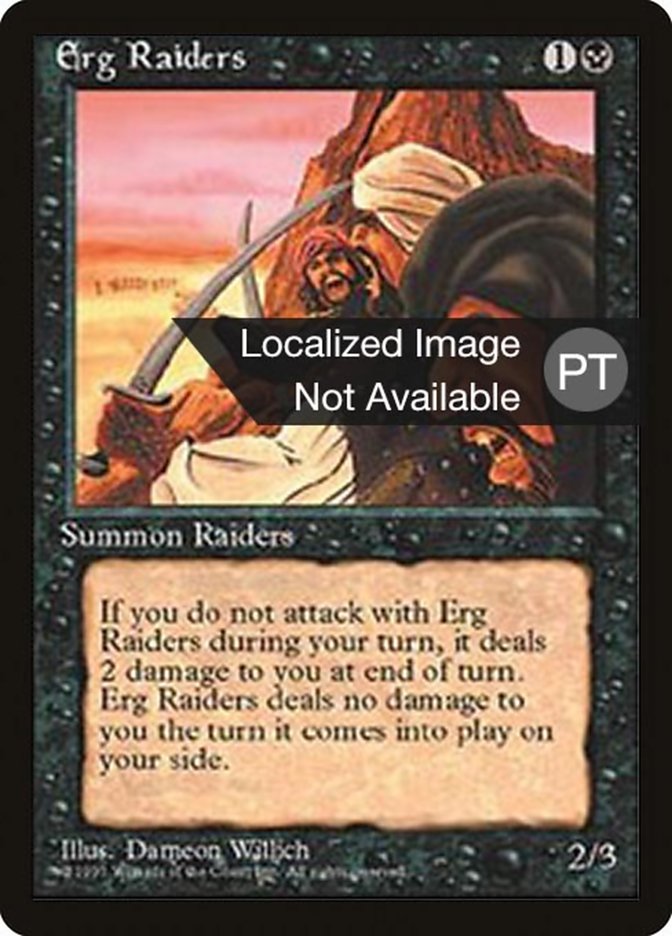 Erg Raiders [Fourth Edition (Foreign Black Border)] | Dumpster Cat Games