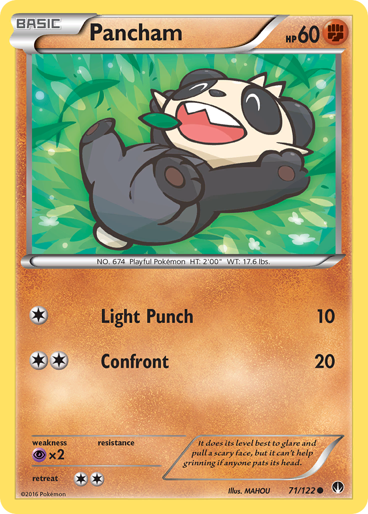 Pancham (71/122) [XY: BREAKpoint] | Dumpster Cat Games