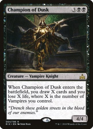 Champion of Dusk [Rivals of Ixalan] | Dumpster Cat Games