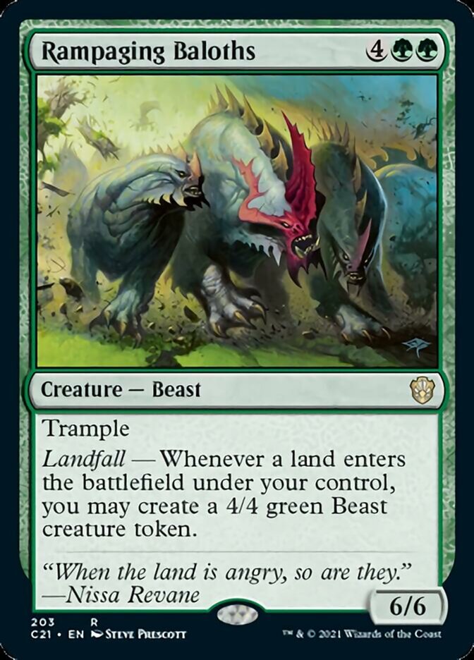 Rampaging Baloths [Commander 2021] | Dumpster Cat Games
