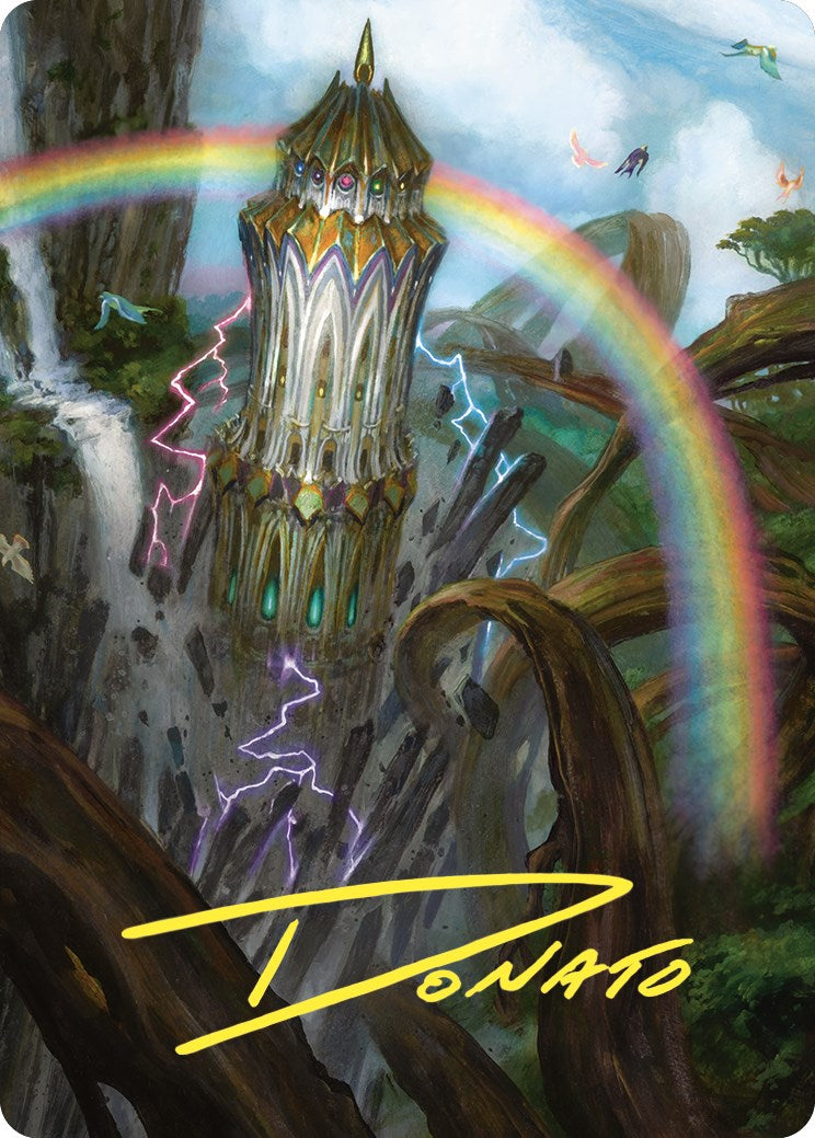 Command Tower Art Card (Gold-Stamped Signature) [Commander Masters Art Series] | Dumpster Cat Games