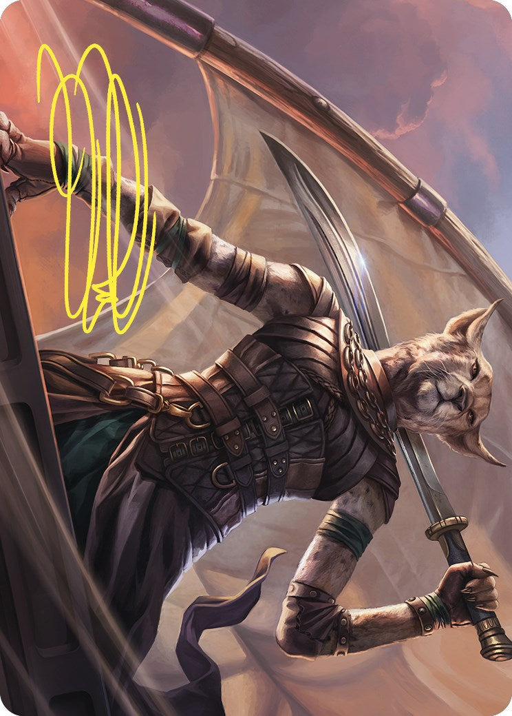 Mirri, Weatherlight Duelist Art Card (Gold-Stamped Signature) [Commander Masters Art Series] | Dumpster Cat Games