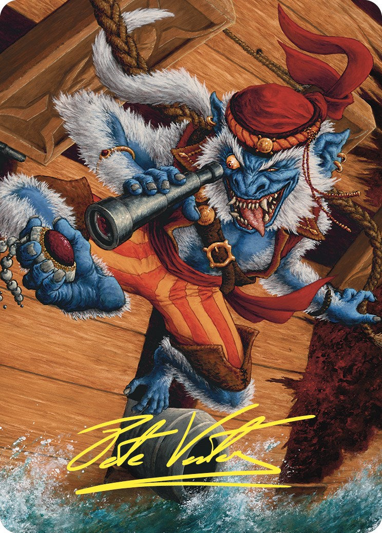 Treasure Nabber Art Card (Gold-Stamped Signature) [Commander Masters Art Series] | Dumpster Cat Games