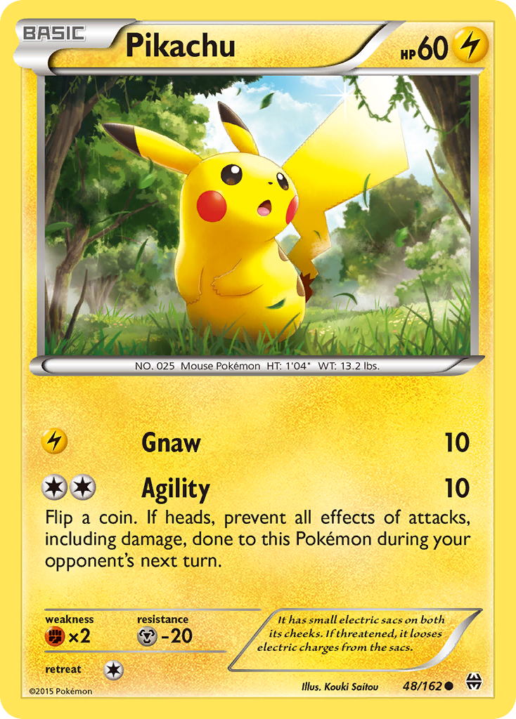 Pikachu (48/162) [XY: BREAKthrough] | Dumpster Cat Games