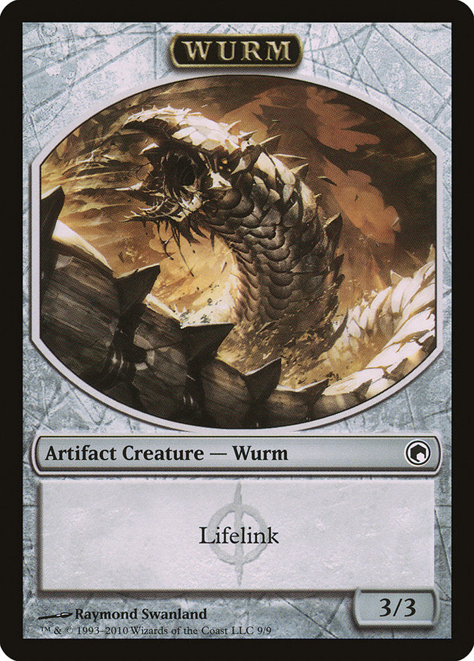 Wurm (Lifelink) [Scars of Mirrodin Tokens] | Dumpster Cat Games