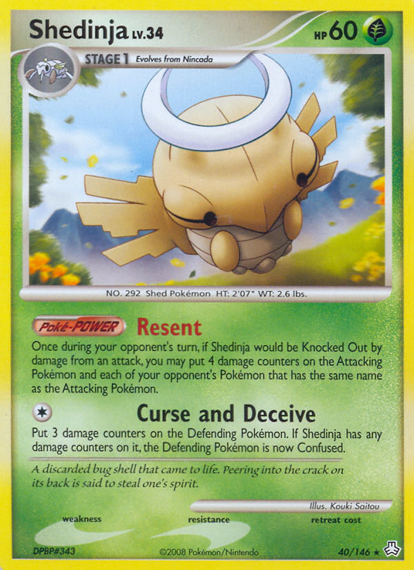Shedinja (40/146) [Diamond & Pearl: Legends Awakened] | Dumpster Cat Games