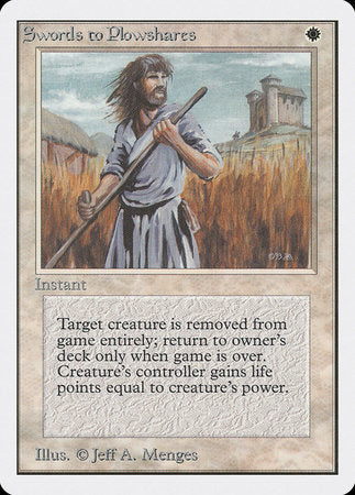 Swords to Plowshares [Unlimited Edition] | Dumpster Cat Games