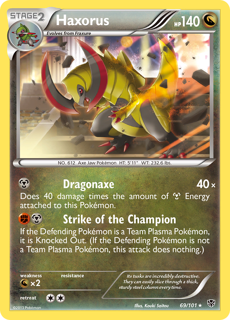 Haxorus (69/101) [Black & White: Plasma Blast] | Dumpster Cat Games