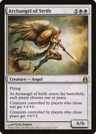 Archangel of Strife [Commander 2011] | Dumpster Cat Games
