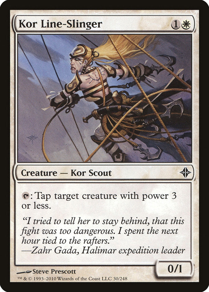 Kor Line-Slinger [Rise of the Eldrazi] | Dumpster Cat Games