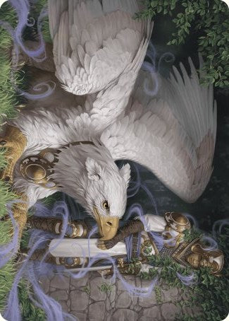 Dutiful Griffin Art Card [Wilds of Eldraine Art Series] | Dumpster Cat Games