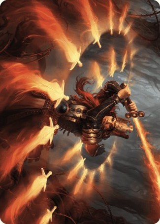 Heartflame Duelist Art Card [Wilds of Eldraine Art Series] | Dumpster Cat Games