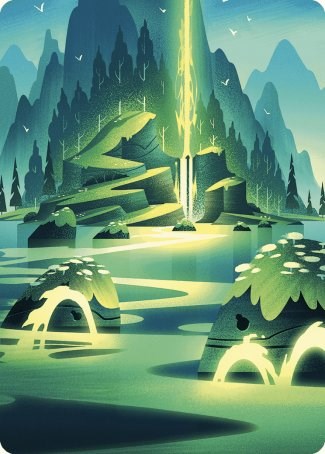 Leyline of Abundance Art Card [Wilds of Eldraine Art Series] | Dumpster Cat Games