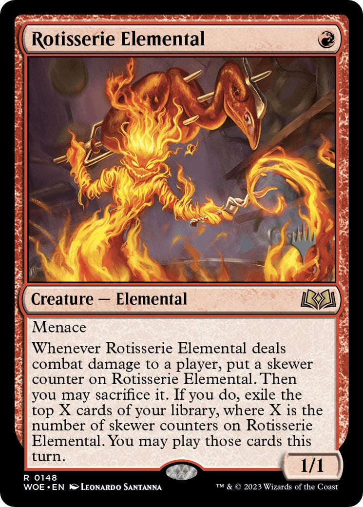 Rotisserie Elemental (Promo Pack) [Wilds of Eldraine Promos] | Dumpster Cat Games