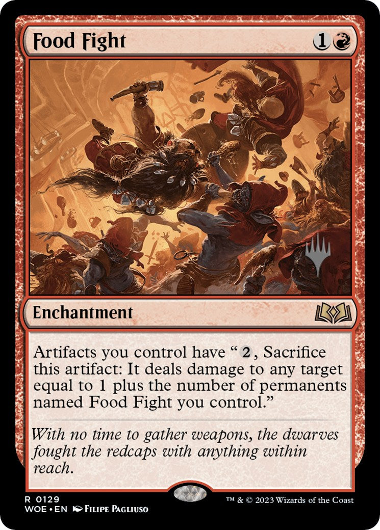 Food Fight (Promo Pack) [Wilds of Eldraine Promos] | Dumpster Cat Games
