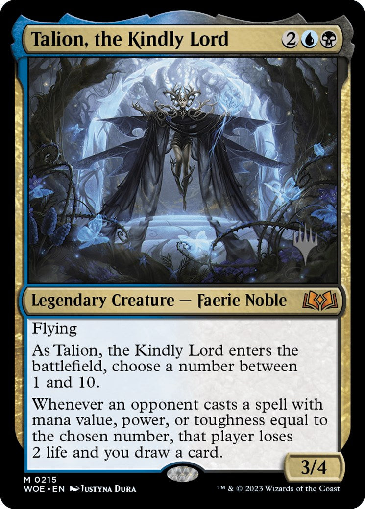 Talion, the Kindly Lord (Promo Pack) [Wilds of Eldraine Promos] | Dumpster Cat Games