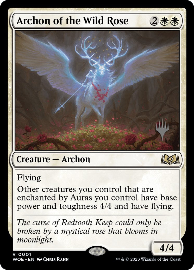 Archon of the Wild Rose (Promo Pack) [Wilds of Eldraine Promos] | Dumpster Cat Games