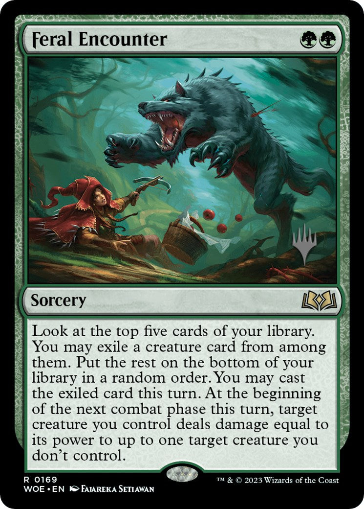 Feral Encounter (Promo Pack) [Wilds of Eldraine Promos] | Dumpster Cat Games