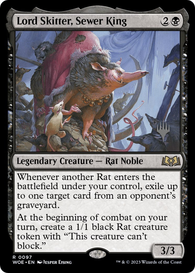 Lord Skitter, Sewer King (Promo Pack) [Wilds of Eldraine Promos] | Dumpster Cat Games