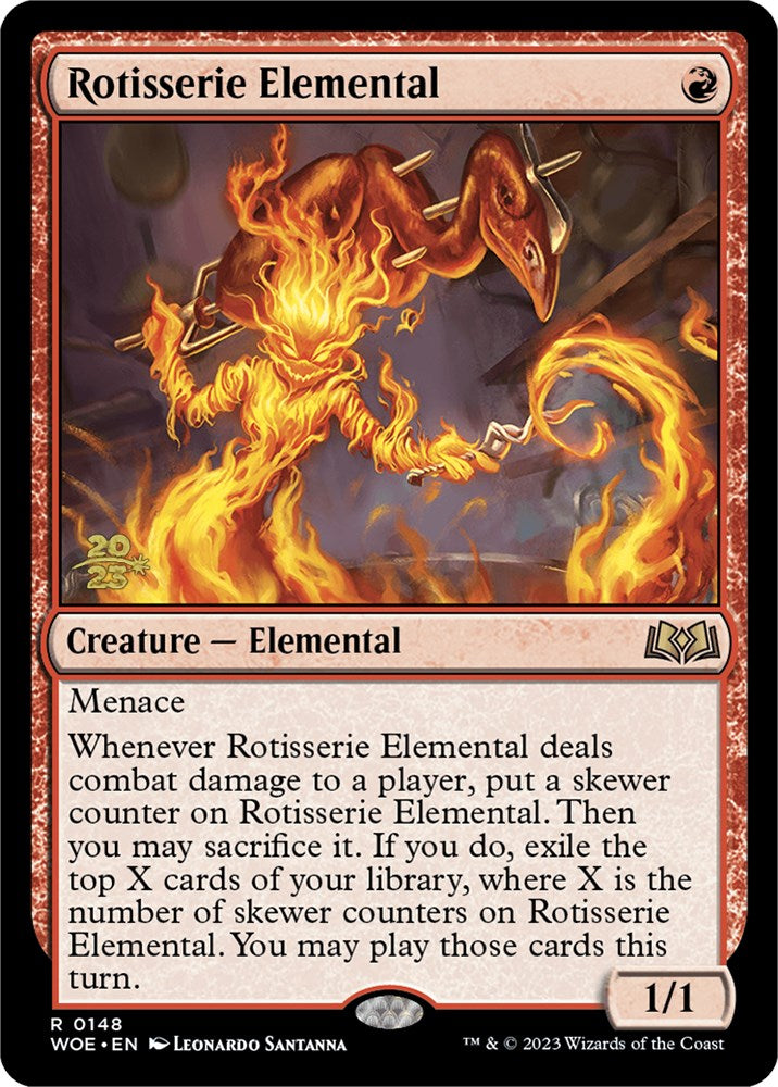 Rotisserie Elemental [Wilds of Eldraine Prerelease Promos] | Dumpster Cat Games