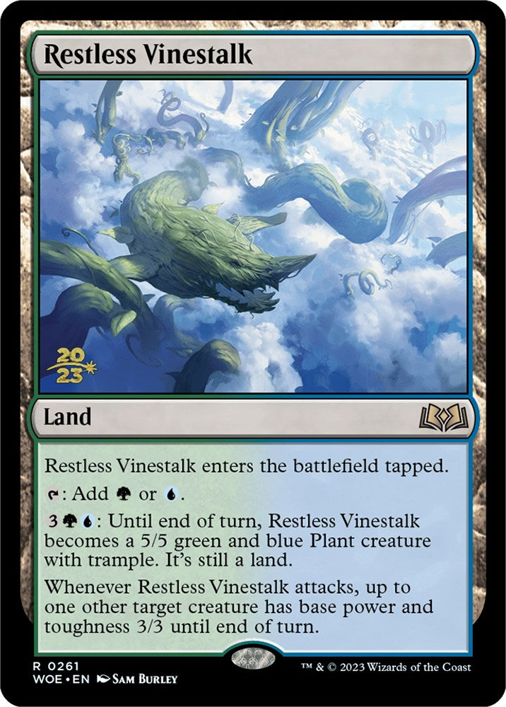 Restless Vinestalk [Wilds of Eldraine Prerelease Promos] | Dumpster Cat Games