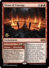 Virtue of Courage // Embereth Blaze [Wilds of Eldraine Prerelease Promos] | Dumpster Cat Games