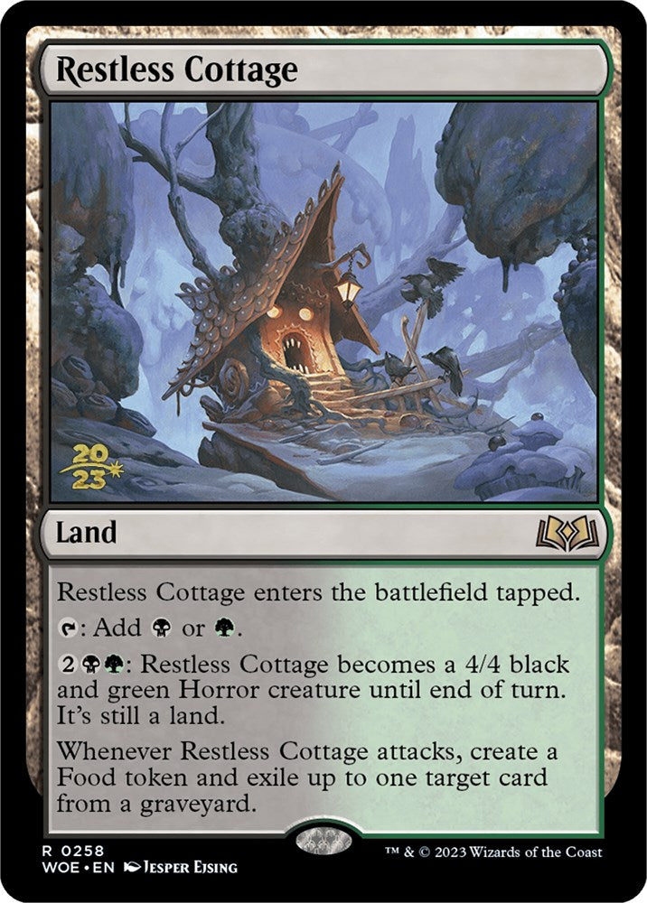 Restless Cottage [Wilds of Eldraine Prerelease Promos] | Dumpster Cat Games
