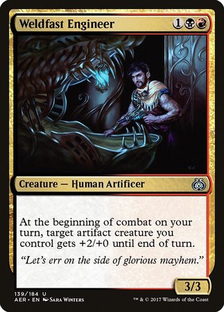 Weldfast Engineer [Aether Revolt] | Dumpster Cat Games