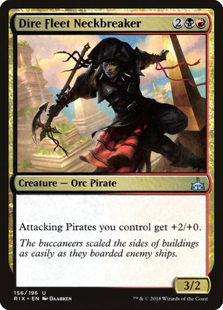 Dire Fleet Neckbreaker [Rivals of Ixalan] | Dumpster Cat Games