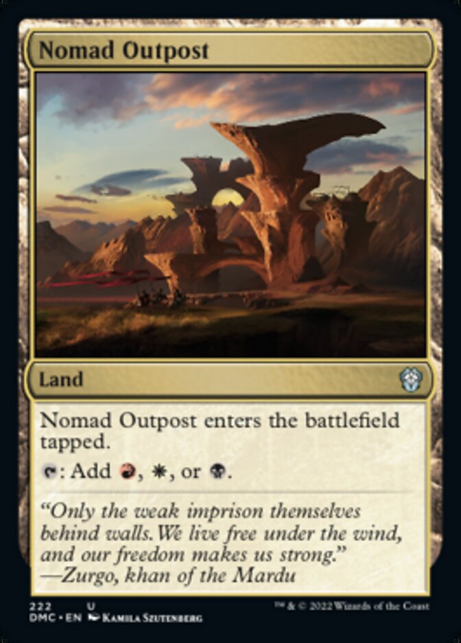 Nomad Outpost [Dominaria United Commander] | Dumpster Cat Games