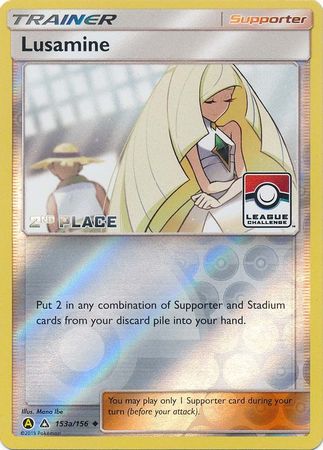Lusamine (153a/156) (League Challenge Alt Art 2nd Place) [Sun & Moon: Ultra Prism] | Dumpster Cat Games