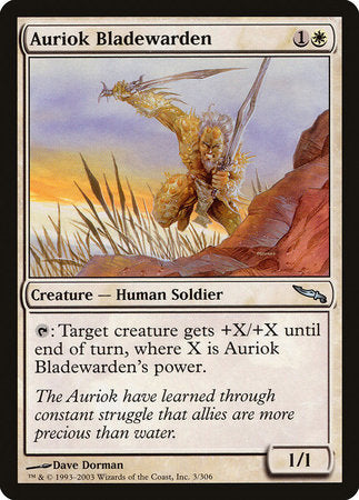 Auriok Bladewarden [Mirrodin] | Dumpster Cat Games