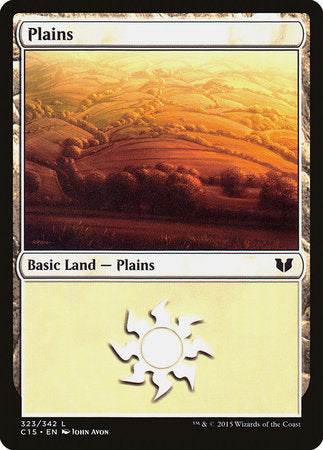 Plains (323) [Commander 2015] | Dumpster Cat Games