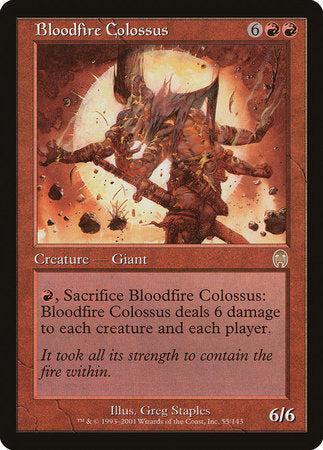 Bloodfire Colossus [Apocalypse] | Dumpster Cat Games