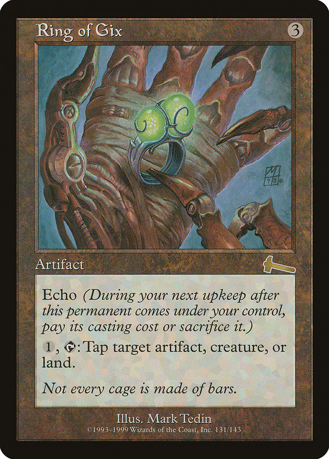 Ring of Gix [Urza's Legacy] | Dumpster Cat Games