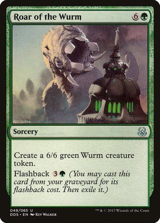Roar of the Wurm [Duel Decks: Mind vs. Might] | Dumpster Cat Games