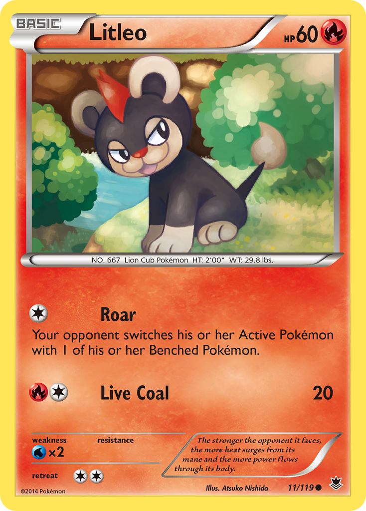 Litleo (11/119) [XY: Phantom Forces] | Dumpster Cat Games