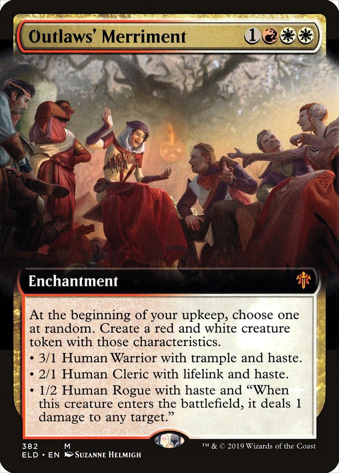 Outlaws' Merriment (Extended Art) [Throne of Eldraine] | Dumpster Cat Games