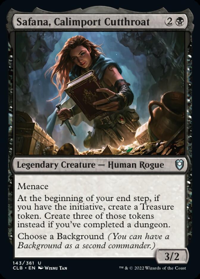 Safana, Calimport Cutthroat [Commander Legends: Battle for Baldur's Gate] | Dumpster Cat Games