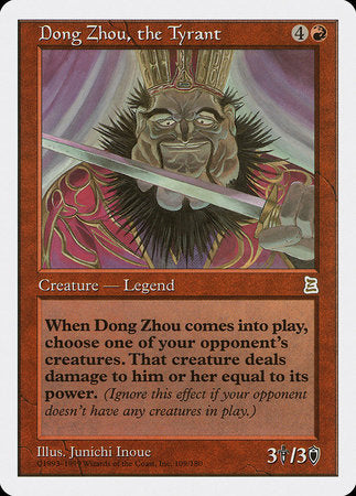 Dong Zhou, the Tyrant [Portal Three Kingdoms] | Dumpster Cat Games