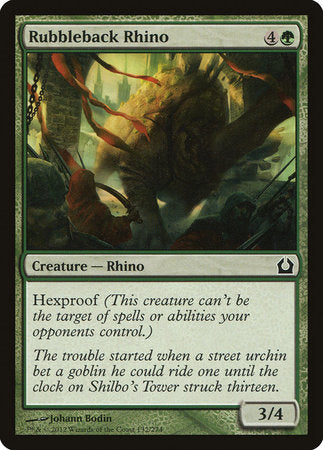 Rubbleback Rhino [Return to Ravnica] | Dumpster Cat Games