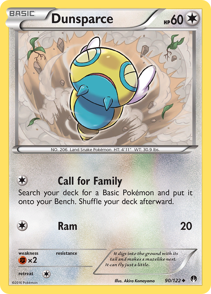 Dunsparce (90/122) [XY: BREAKpoint] | Dumpster Cat Games