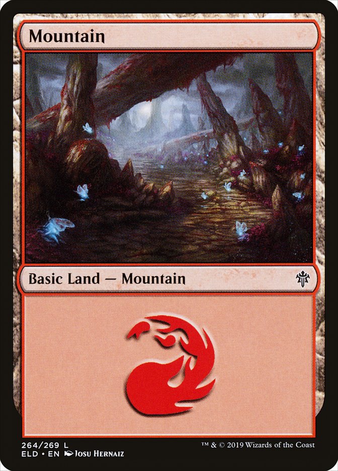 Mountain (264) [Throne of Eldraine] | Dumpster Cat Games