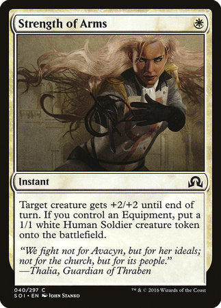 Strength of Arms [Shadows over Innistrad] | Dumpster Cat Games